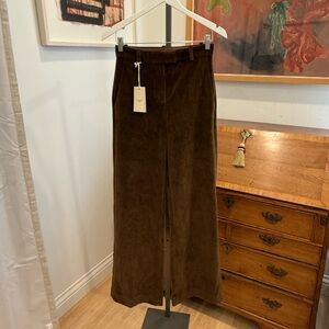 Circolo 1901 Carrot Velour Trousers - Argan